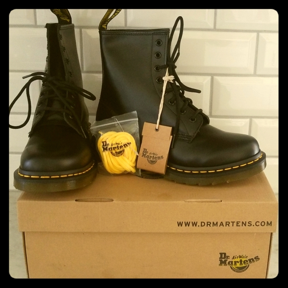 Dr. Marten's Smooth Black 1460 Combat Boots